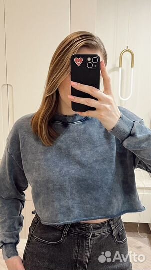 Свитшот укороченный 44 размер