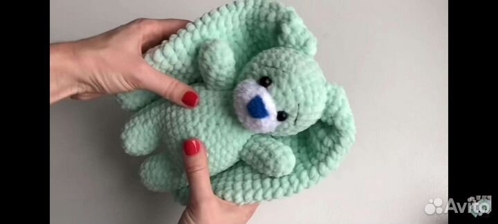 Плюшевый заяц ручная работа