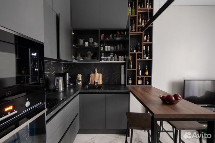 Кухня п образная без ручек