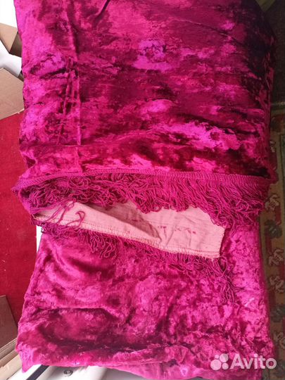 Ткань отрезки велюр, бархат, хлопок,шелк