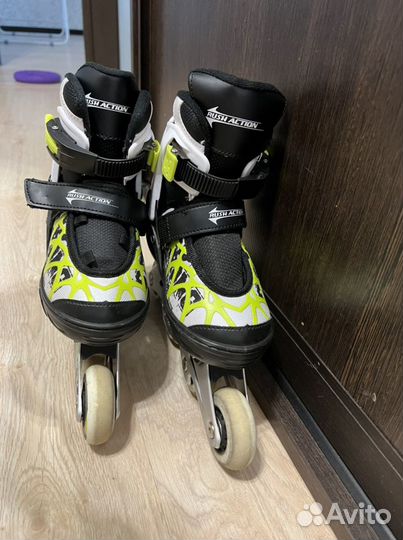 Коньки роликовые rush action