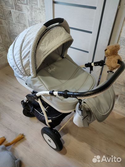 Детские санки коляска с колесами