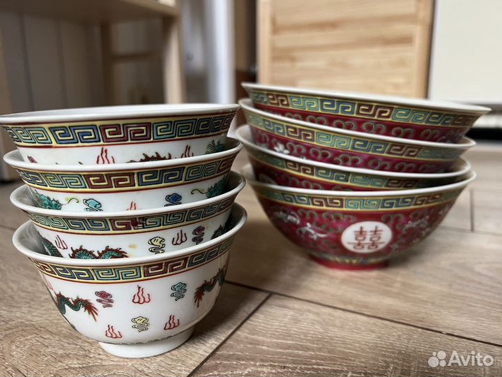 Китайские чаши пиалы фарфор винтаж