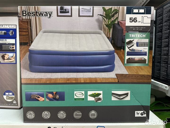 Надувная кровать матрас Bestway 203*193*56