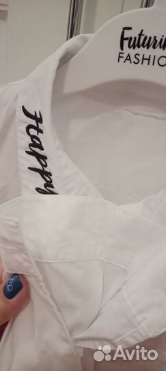 Рубашка белая для девочки 140