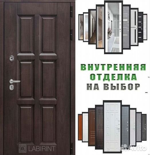 Дверь входная коричневая с термо-разрывом