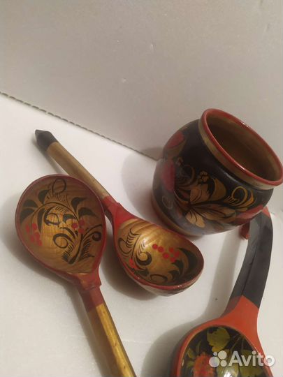Деревянная посуда хохлома