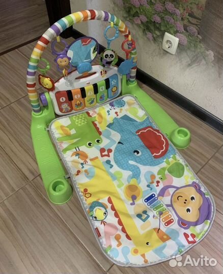 Игровой коврик с пианино fisher price