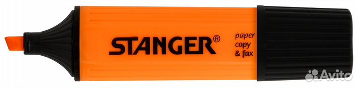 Текстмаркер Stanger оранжевый, уп. 9 штук