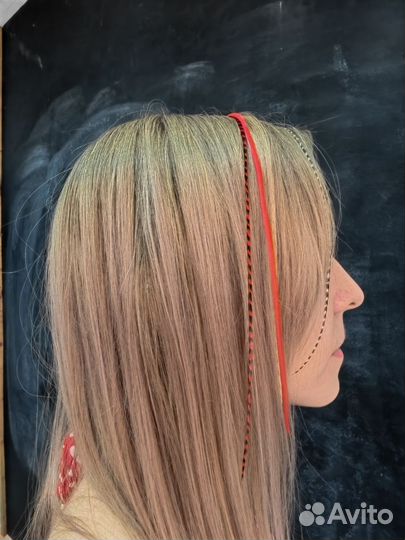 Наращивание перьев в волосы