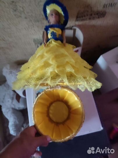 Кукла шкатулка ручной работы