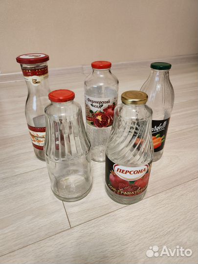 Бутылки стеклянные 1 литр