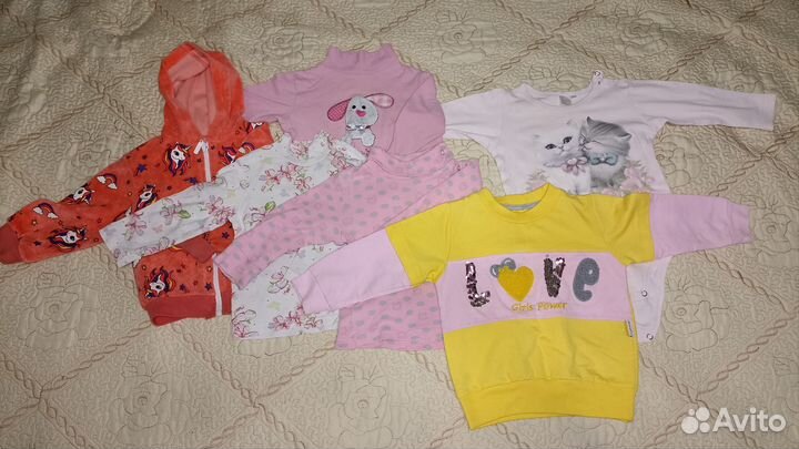 Вещи на весну пакетом для девочки 74 80