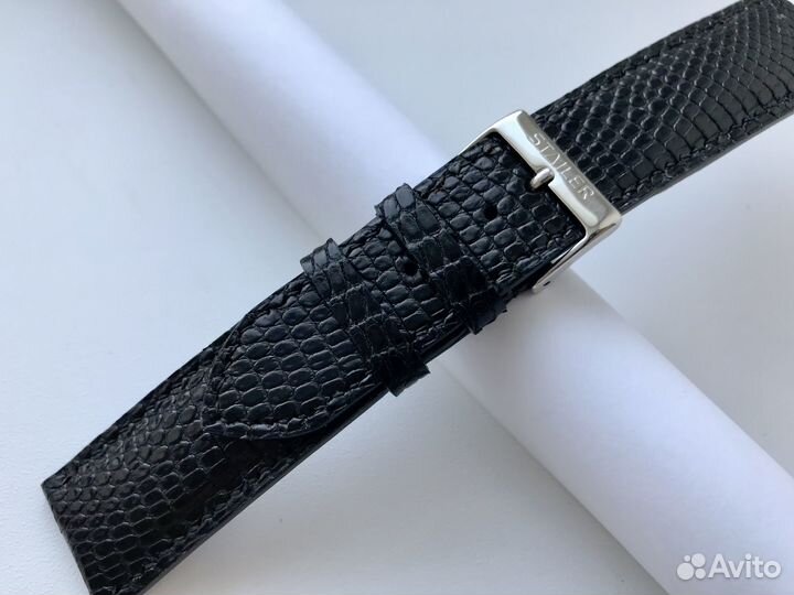 Ремешок Черный 22 мм. Варан