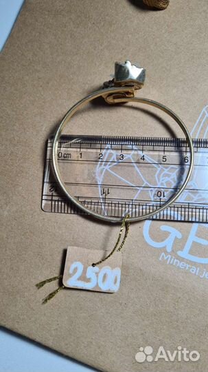 Браслет с кварцем (горный хрусталь)