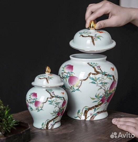 Ваза имбирная с крышкой