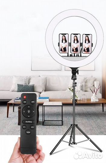 Кольцевая лампа RL-18 Ring Light 45 см со штативом