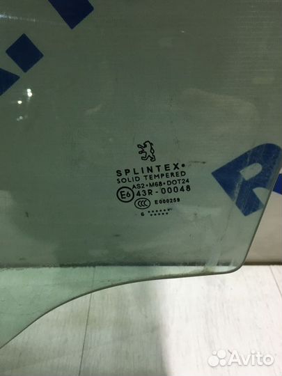 Стекло передней двери peugeot 307 1.6 ат хетчбек