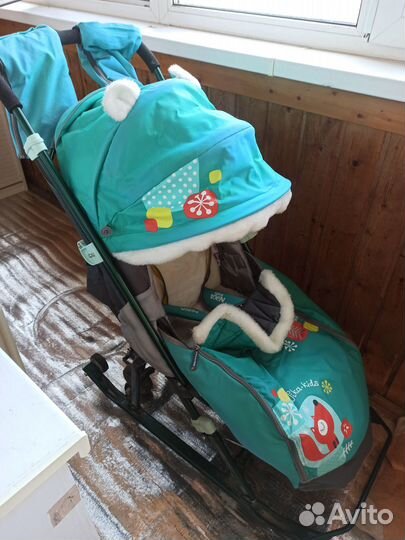 Детские санки коляска Nika kids