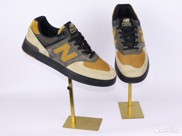 New Balance 574 натуральная замша