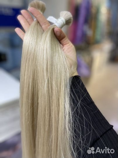 Волосы натуральные срез