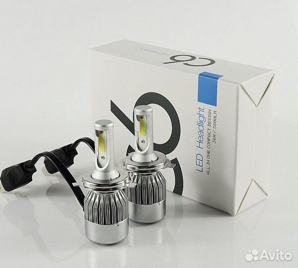 Светодиодные лампочки на любой автоC6 /H3 /H4 /HB4