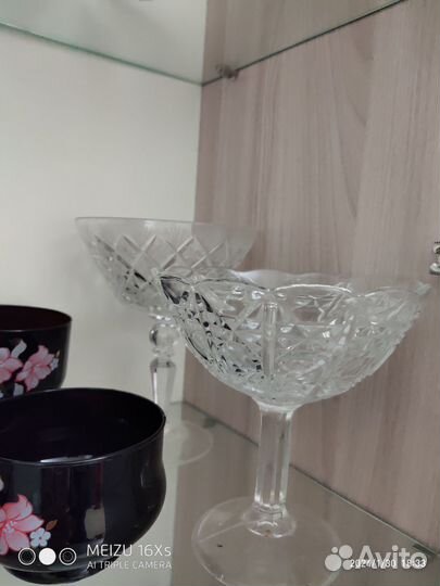 Хрусталь СССР,кофейные и чайные наборы, стаканы