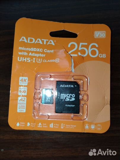 Карта памяти adata micro sd 256 гб