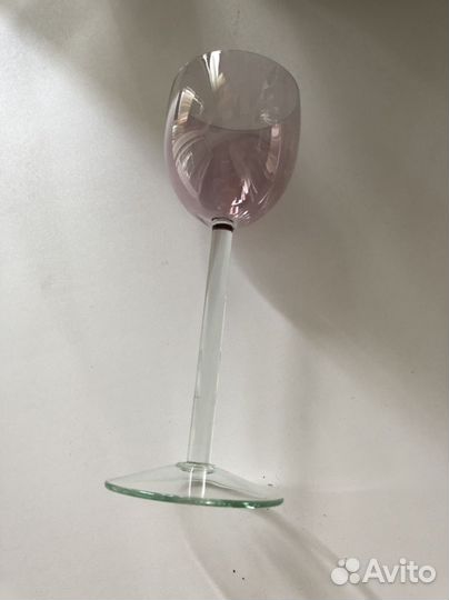 Бокал из марганцевого стекла СССР