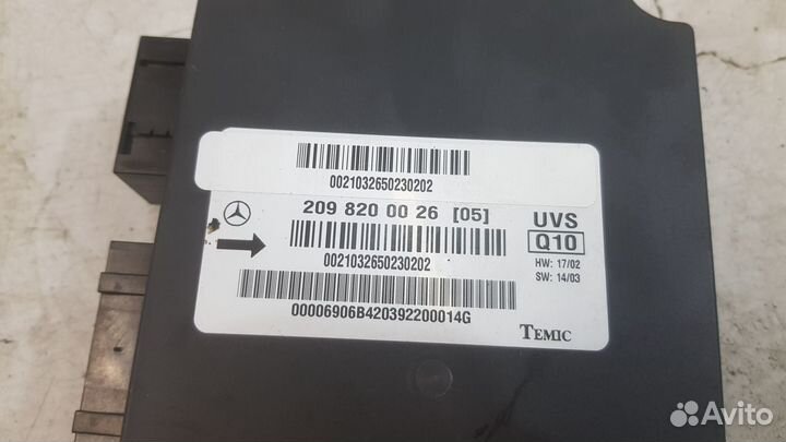 Блок управление крыши на Mercedes-Benz W209