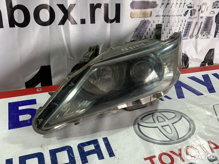 Левая фара Toyota Camry V50