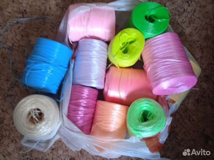 Мочалки вязаные из полипропилена