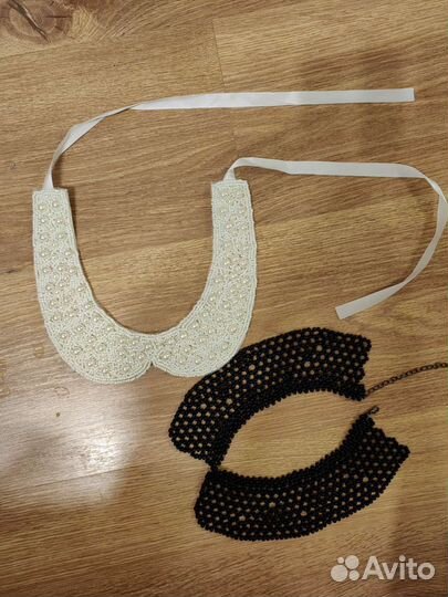 Накладной воротничок съёмный из бисера новый