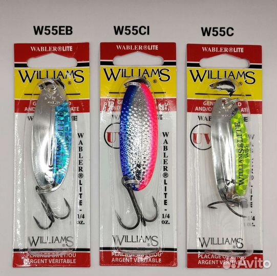 Блесны Williams Wabler Lite W55 оригинальные