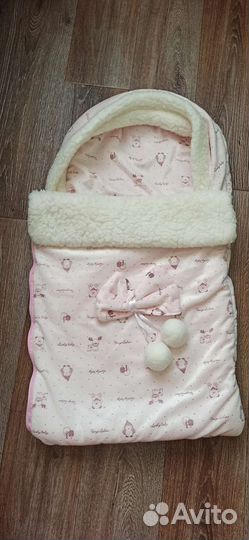 Зимний конверт в коляску на овчине