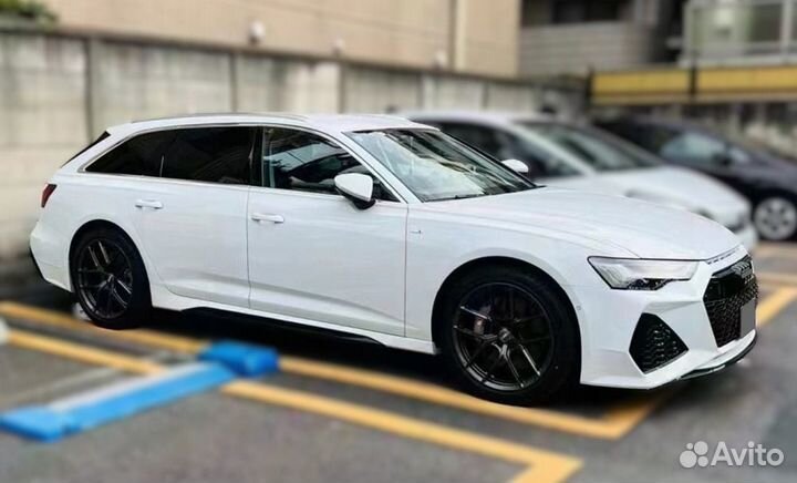 Передний бампер RS6 на Audi A6 C8