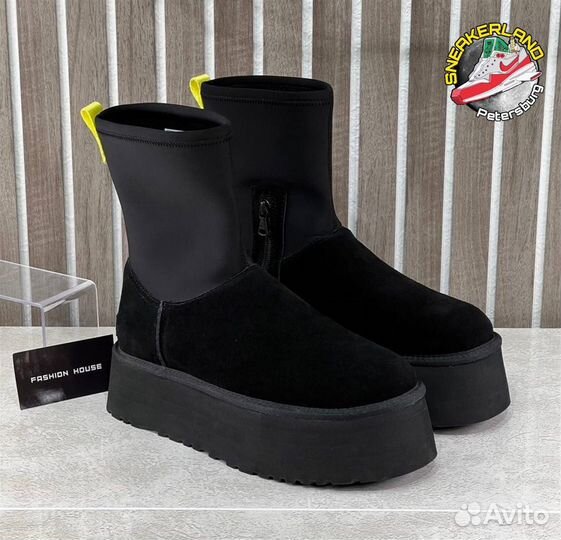 Угги Женские на Платформе UGG Dipper Black