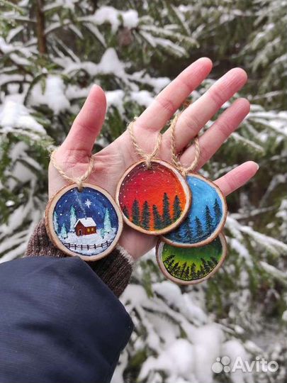 Ёлочные игрушки ручной работы