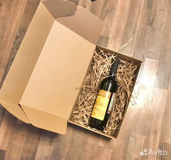 Коробка для бутылки (33х21х10). Новые