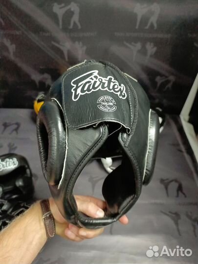 Боксёрский шлем Fairtex HG3 black