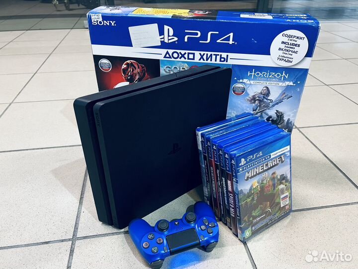 Sony PS4 500 гб Slim + 400 игр гарантия 1 год