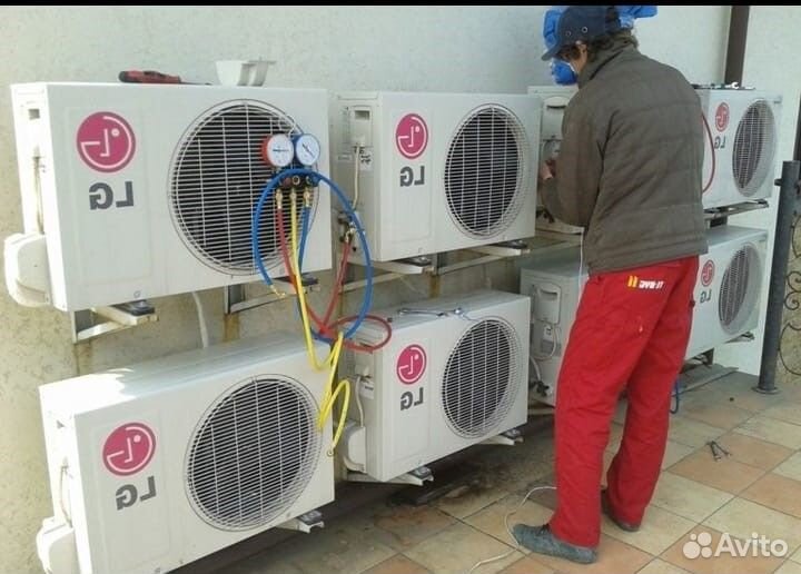 Чистка Сплит систем, ремонт кондиционеров, заправк