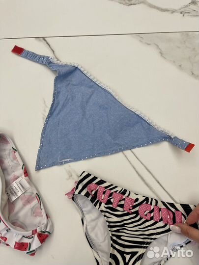 Детские купальники и бандана на 5 лет