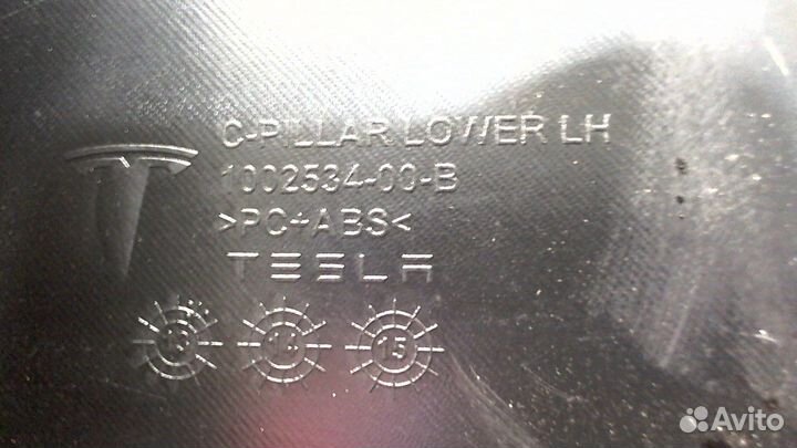 Обшивка стойки Tesla Model S, 2013