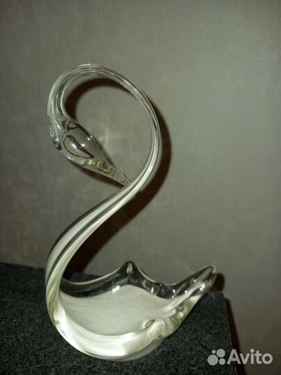 Лебедь хрустальный 1 шт