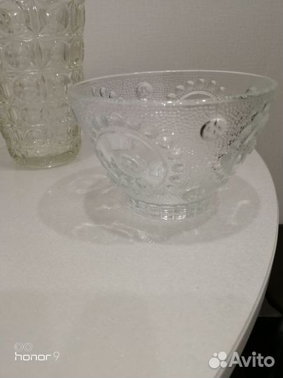 Ваза и Салатник-конфетница хрусталь