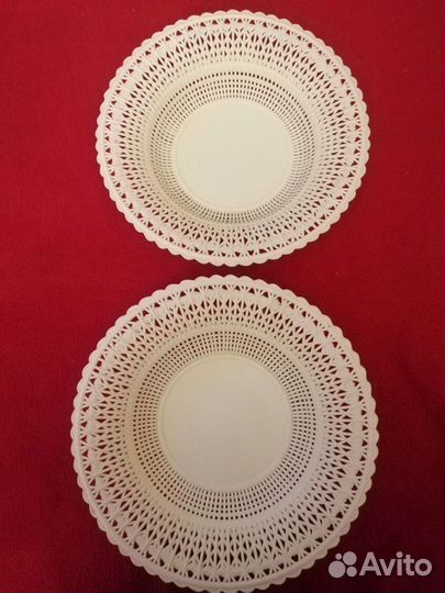 Тарелка пластмассовая СССР под хлеб и фрукты