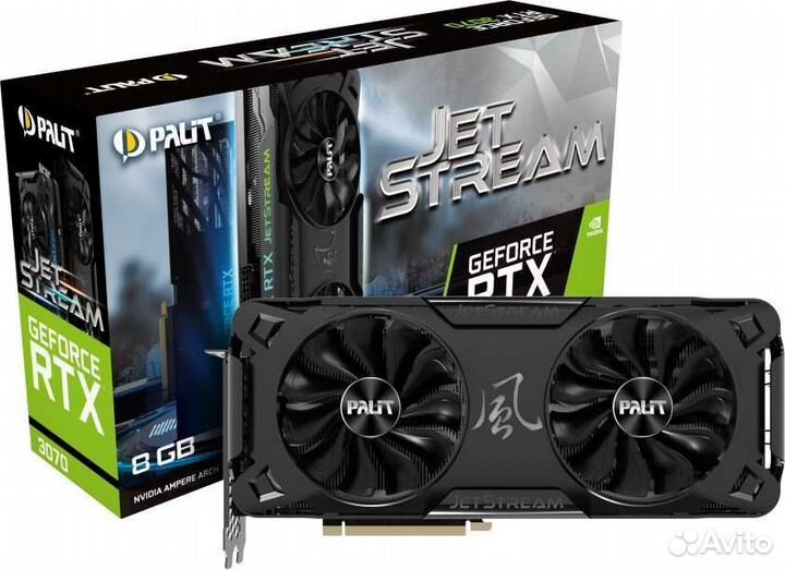 Видеокарта Palit GeForce RTX 3070 JetStream (LHR)