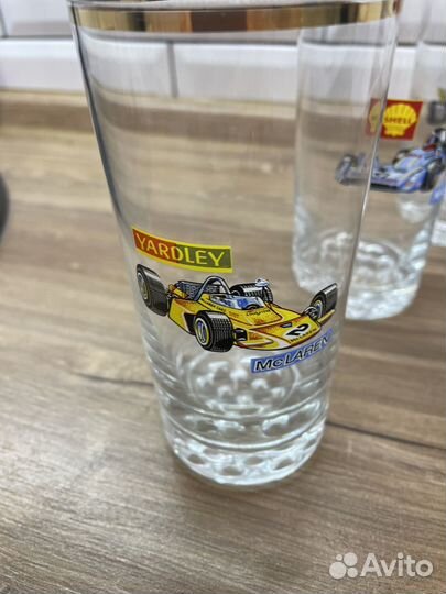 Стаканы Богемия с гоночными машинками