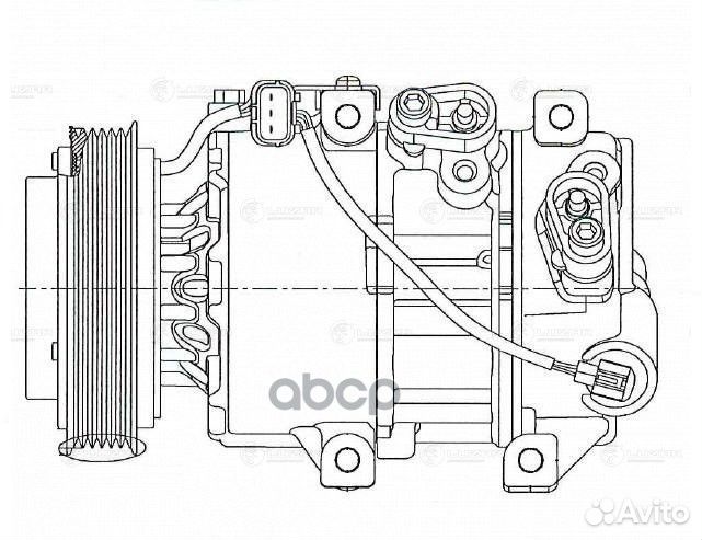 Lcac 08S5 компрессор кондиционера Hyundai ix35